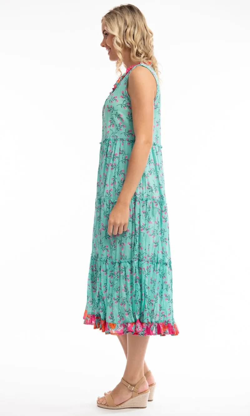 Cotton Dress Boho Sleeveless Symi