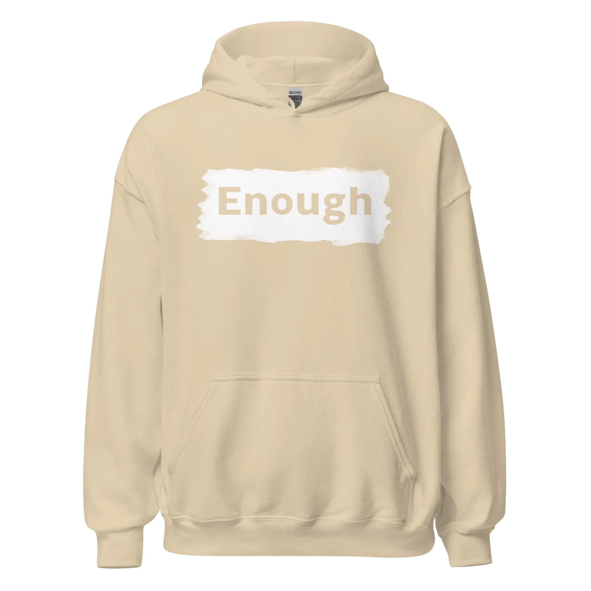 EDGY ENOUGH Positive Message Mental Health Self-Love Hoodie for Women